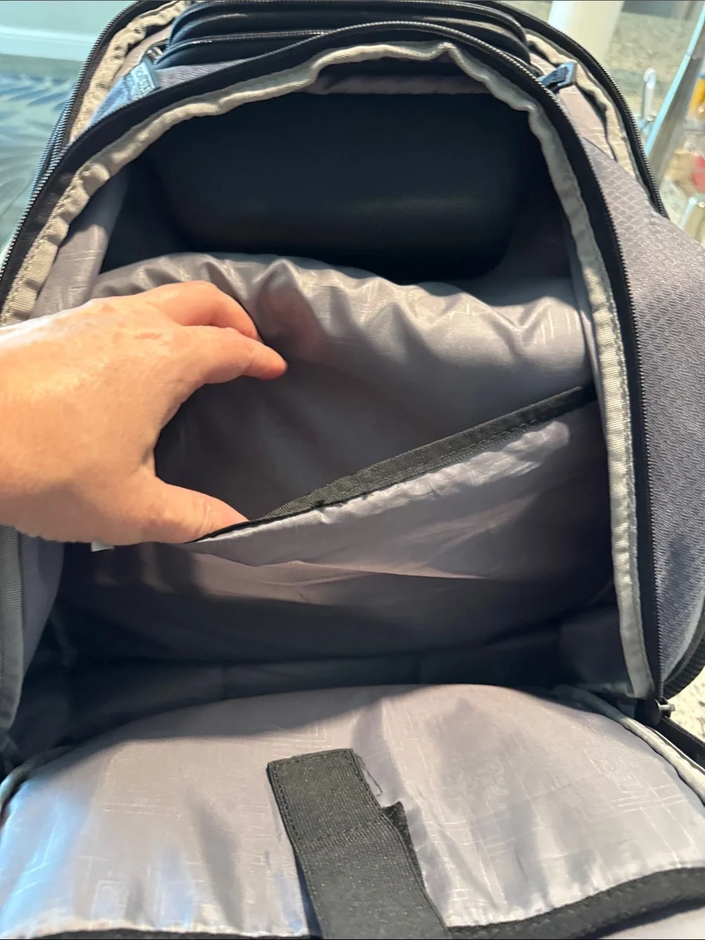 OGIO Prospect Gray and Black Multi-Compartment Travel Backpack